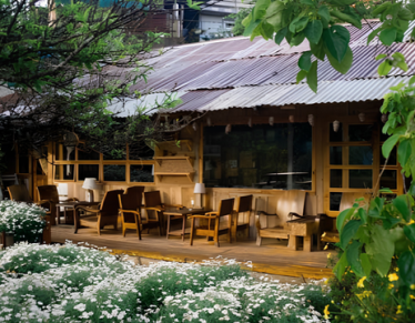 Thiết Kế Cảnh Quan Cho Quán Cafe